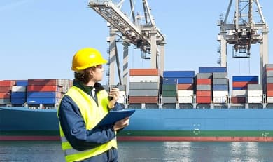 Bild des Berufs Fachkraft für Hafenlogistik