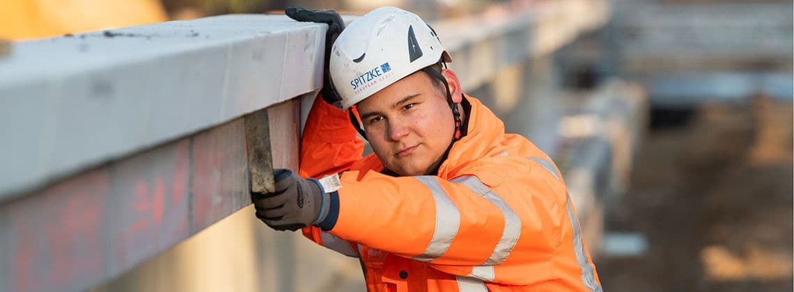 Ausbildung zum Beton- und Stahlbetonbauer bei SPITZKE
