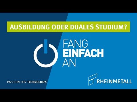 Ausbildung Rheinmetall - freie Ausbildungsplätze