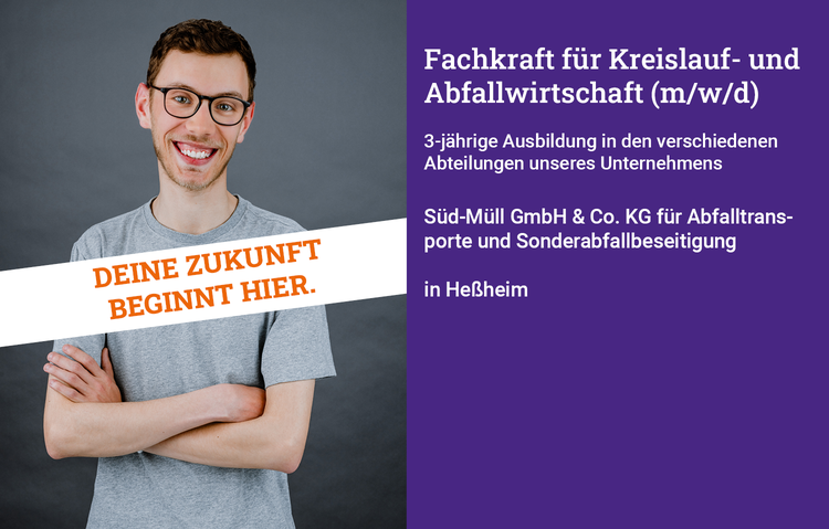 Umwelttechnologe/-technologin für Kreislauf- und Abfallwirtschaft (m/w