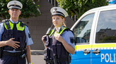 Polizisten bei der Arbeit