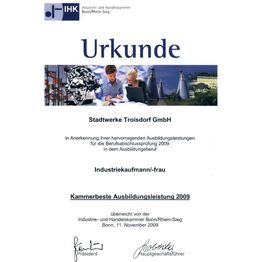 Corporation award ihk urkunde