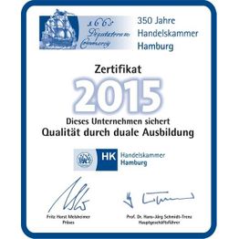 Corporation award zertifikat2015