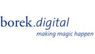 Corporation logo logo borek digital making magic happen