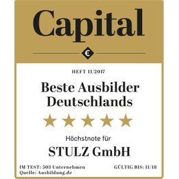 Corporation award stulz capital beste ausbilder deutschlands